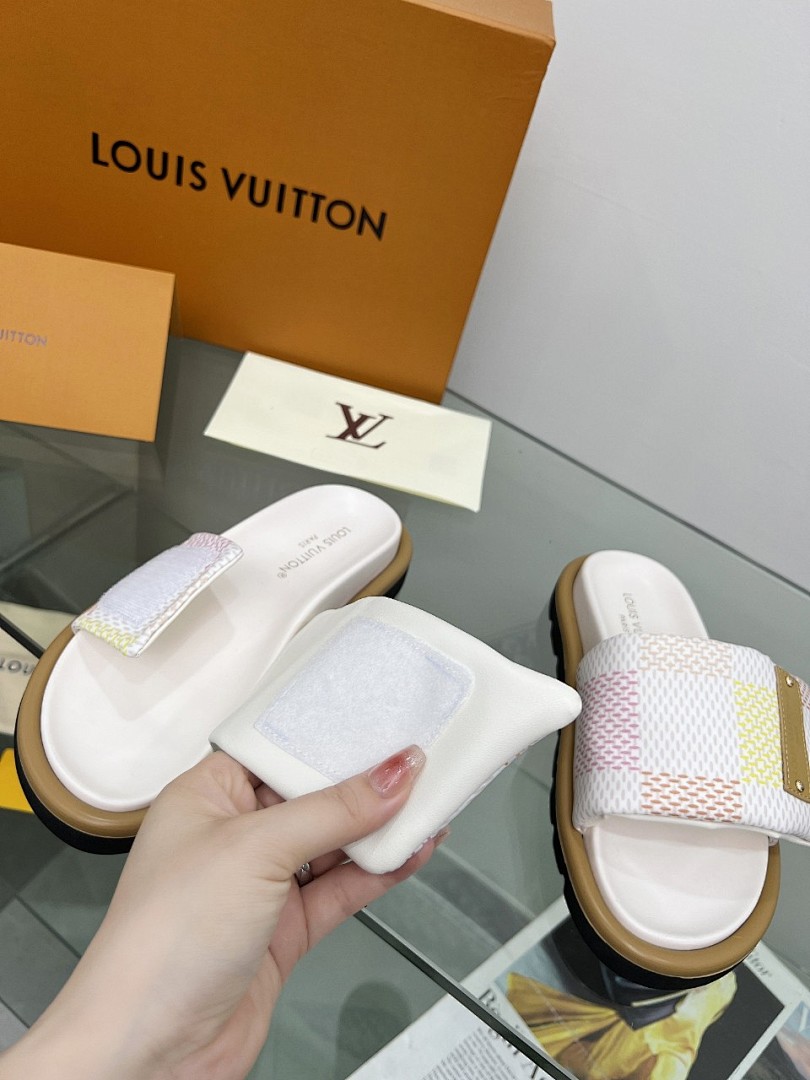 Louis Vuitton Velcro Slippers - Image 8