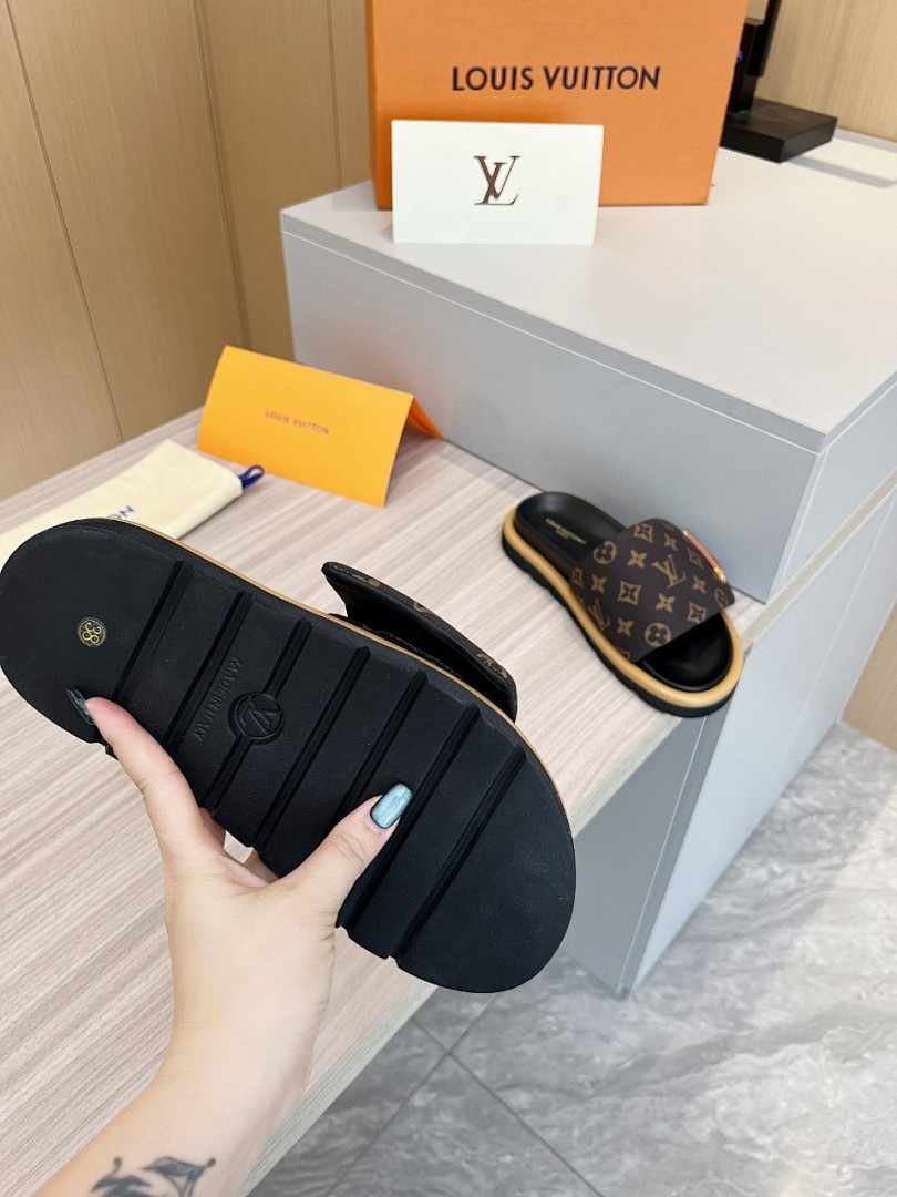 Louis Vuitton Velcro Slippers - Image 2