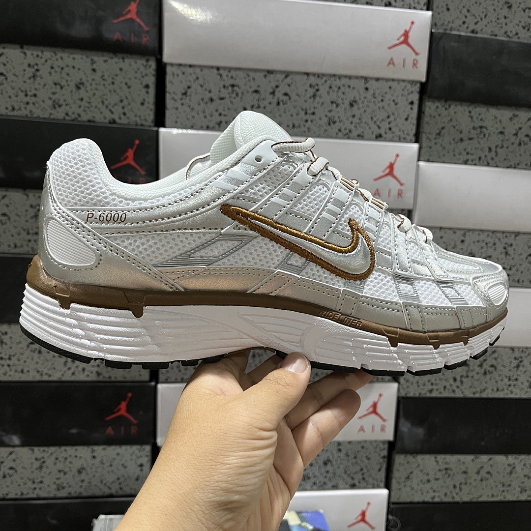 Nike P-6000 White Light British (Tan) - Image 7