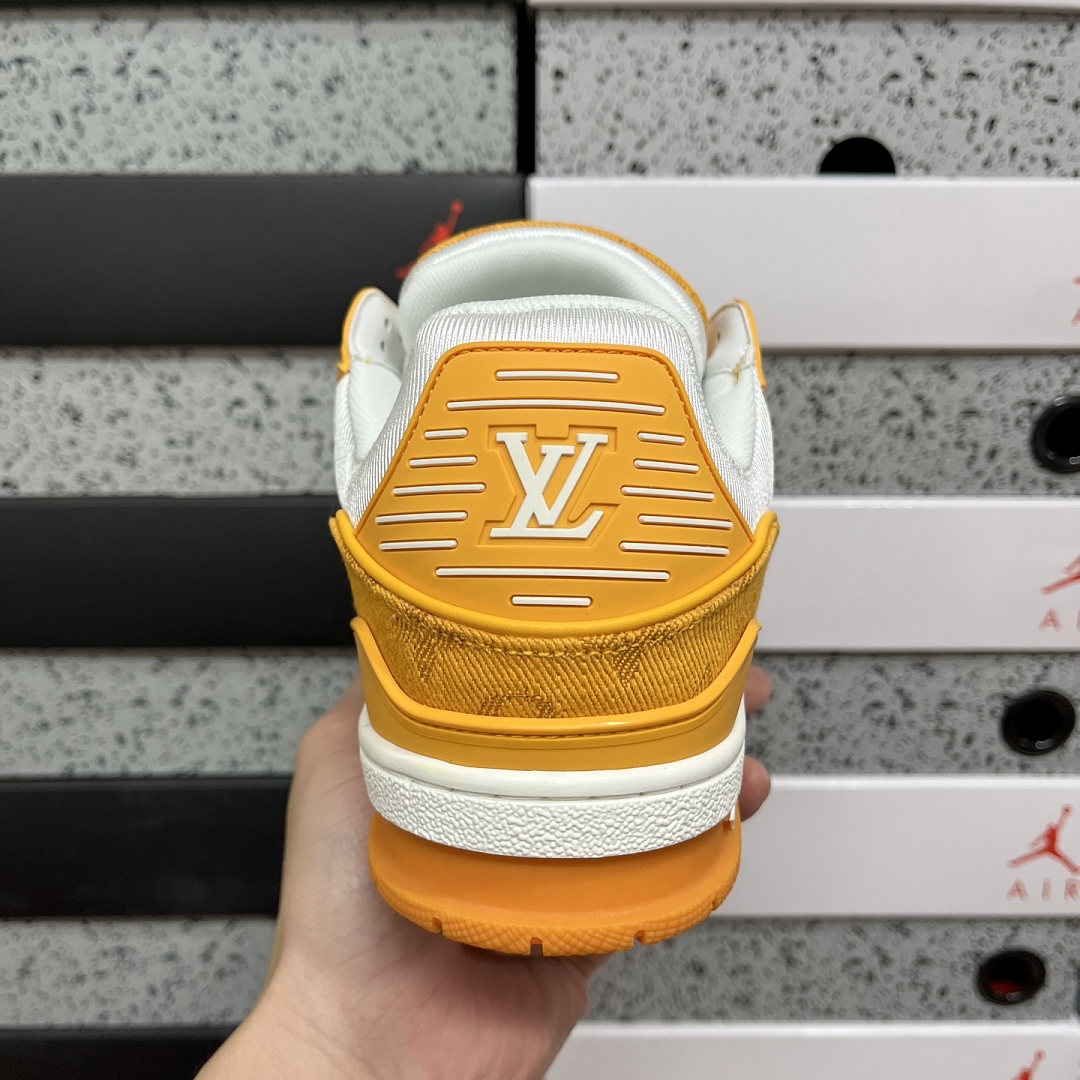 Louis Vuitton Trainer (Orange Yellow White) - Image 6