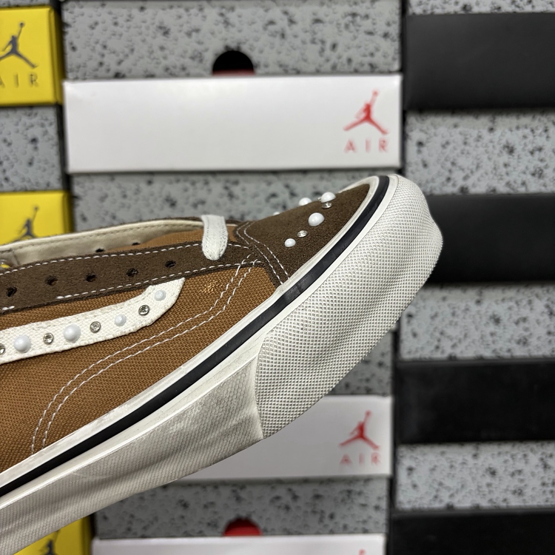 Vans LX Old Skool 36 Pearlized Pack Vintage Cocoa Brown VN000E8VFST Grey Yellow Bead - Image 5