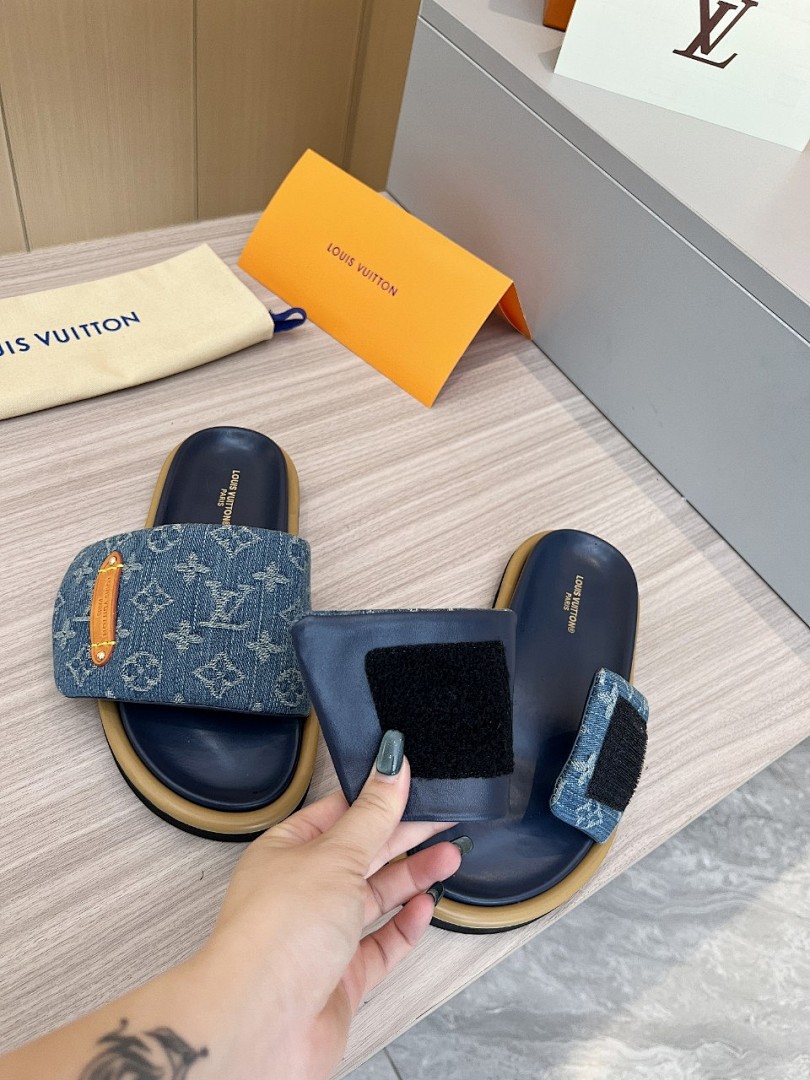 Louis Vuitton Velcro Slippers - Image 6