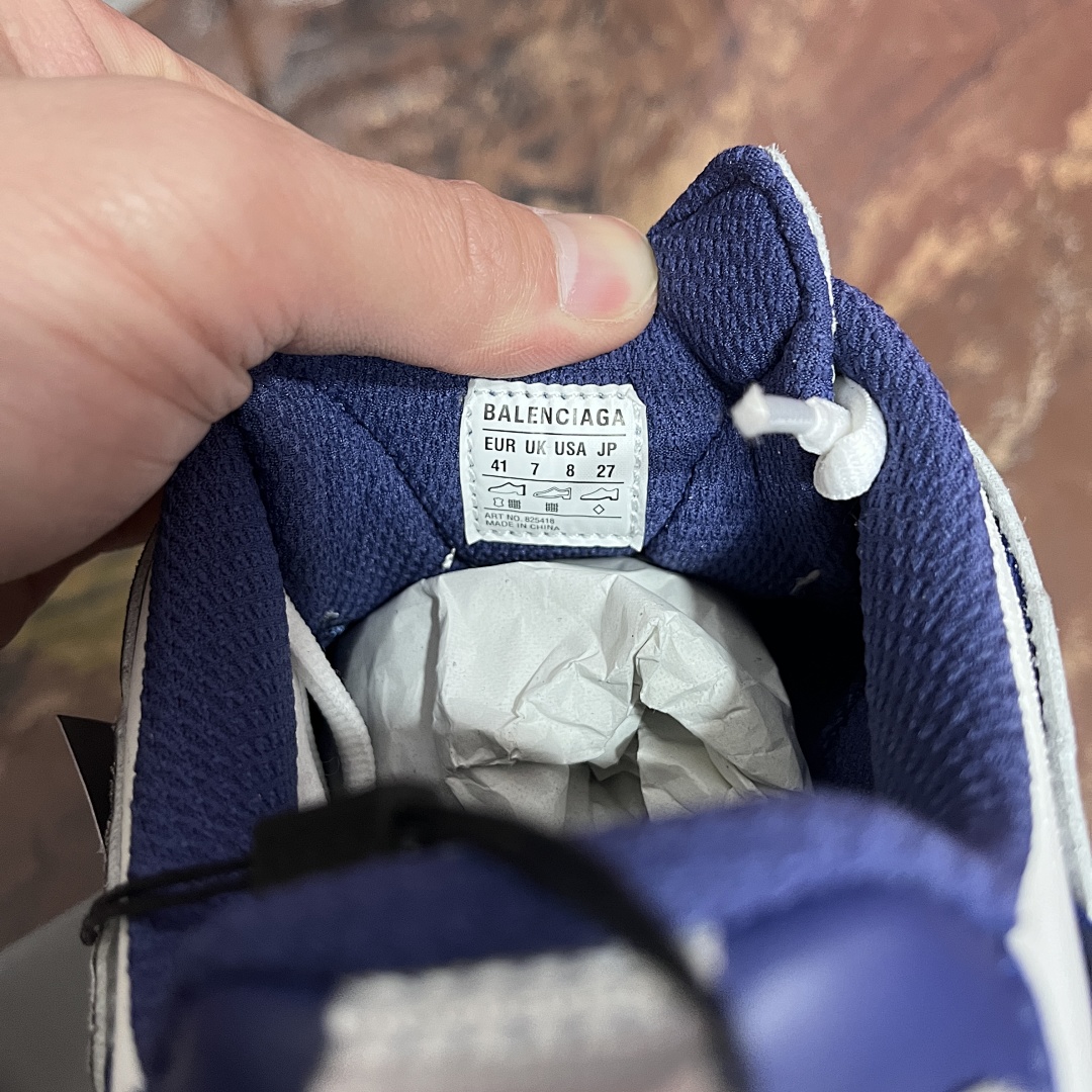 Balenciaga Monday Shoe IN Navy/White 16 Gen (White Blue) - Image 4