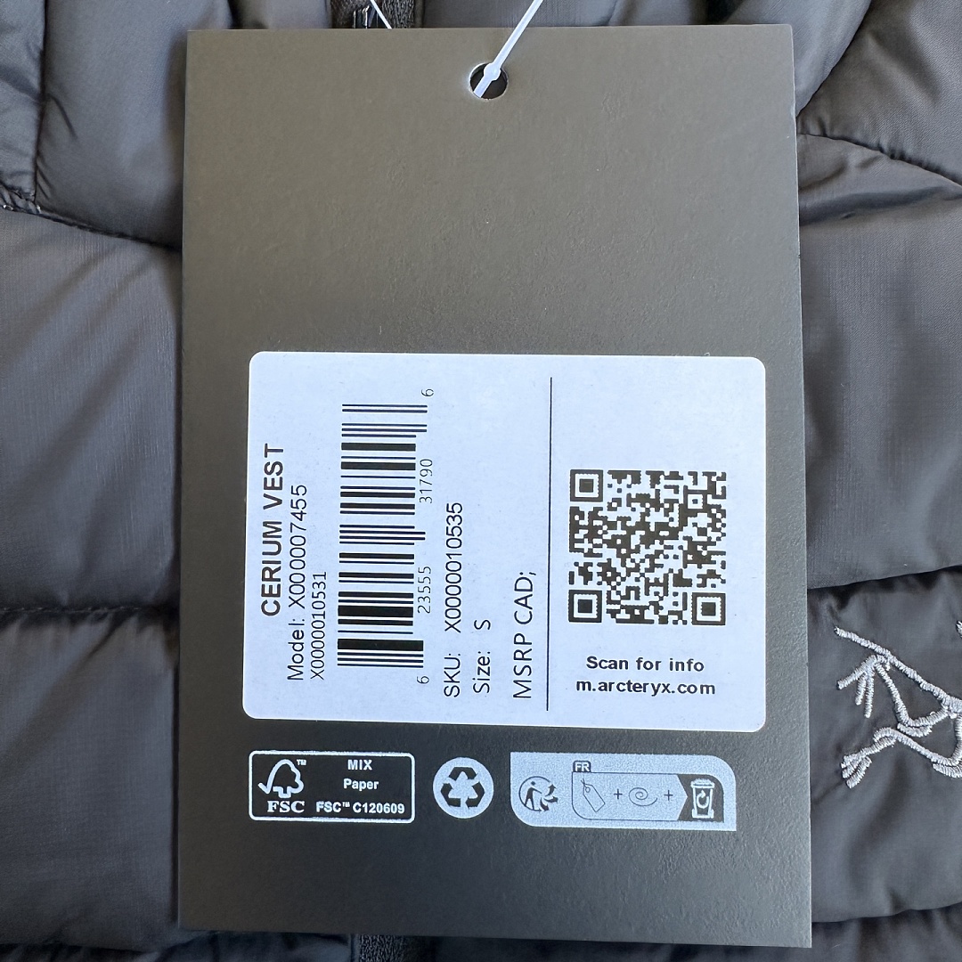 Arc'teryx Cerium Vest (Black Silver) - Image 9