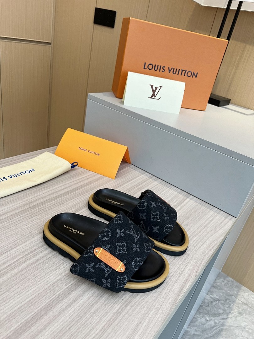 Louis Vuitton Velcro Slippers - Image 6