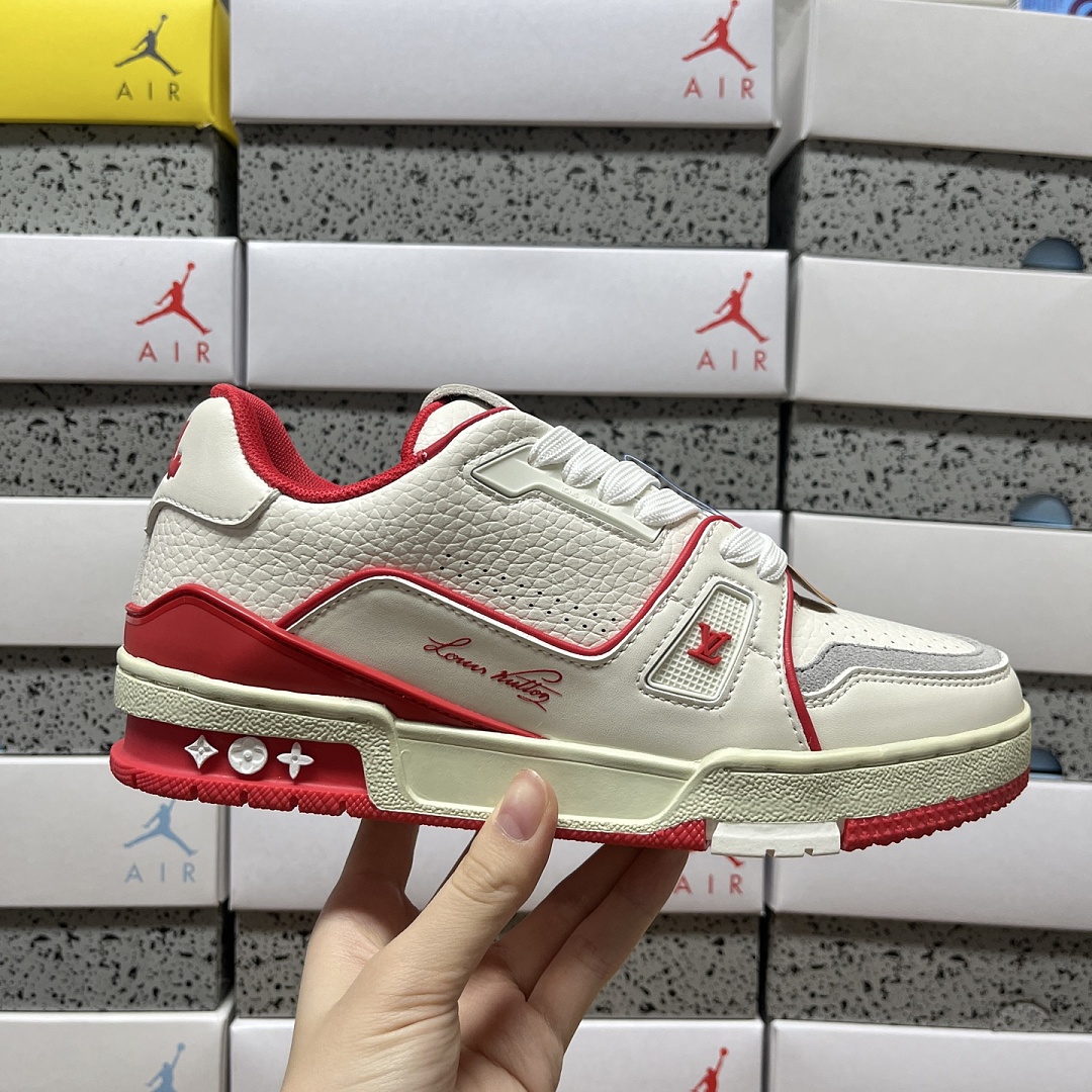 Louis Vuitton Trainer WHITE/RED (White Red) - Image 2