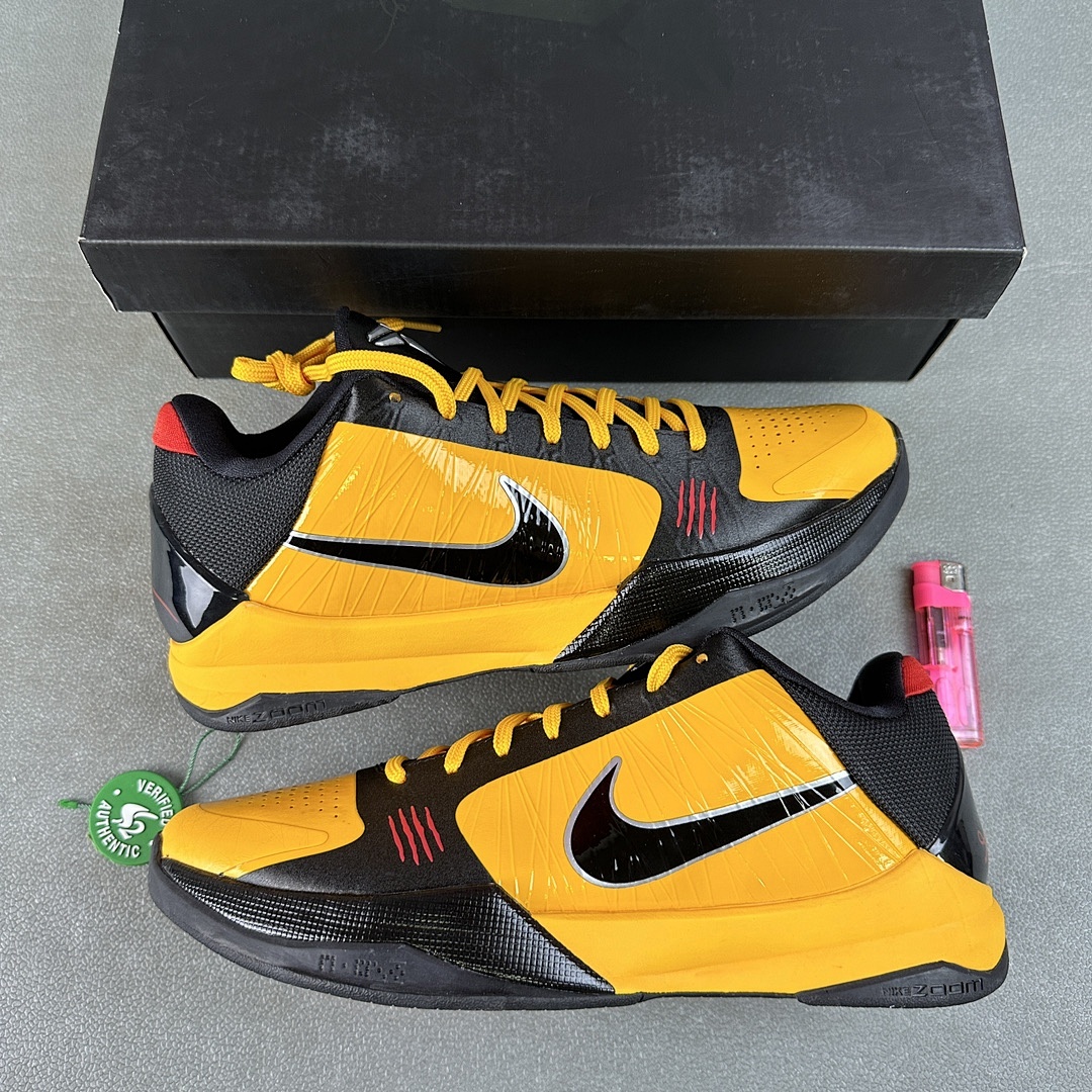 Nike Kobe 5 Protro Bruce Lee (Black Yellow) - Image 9
