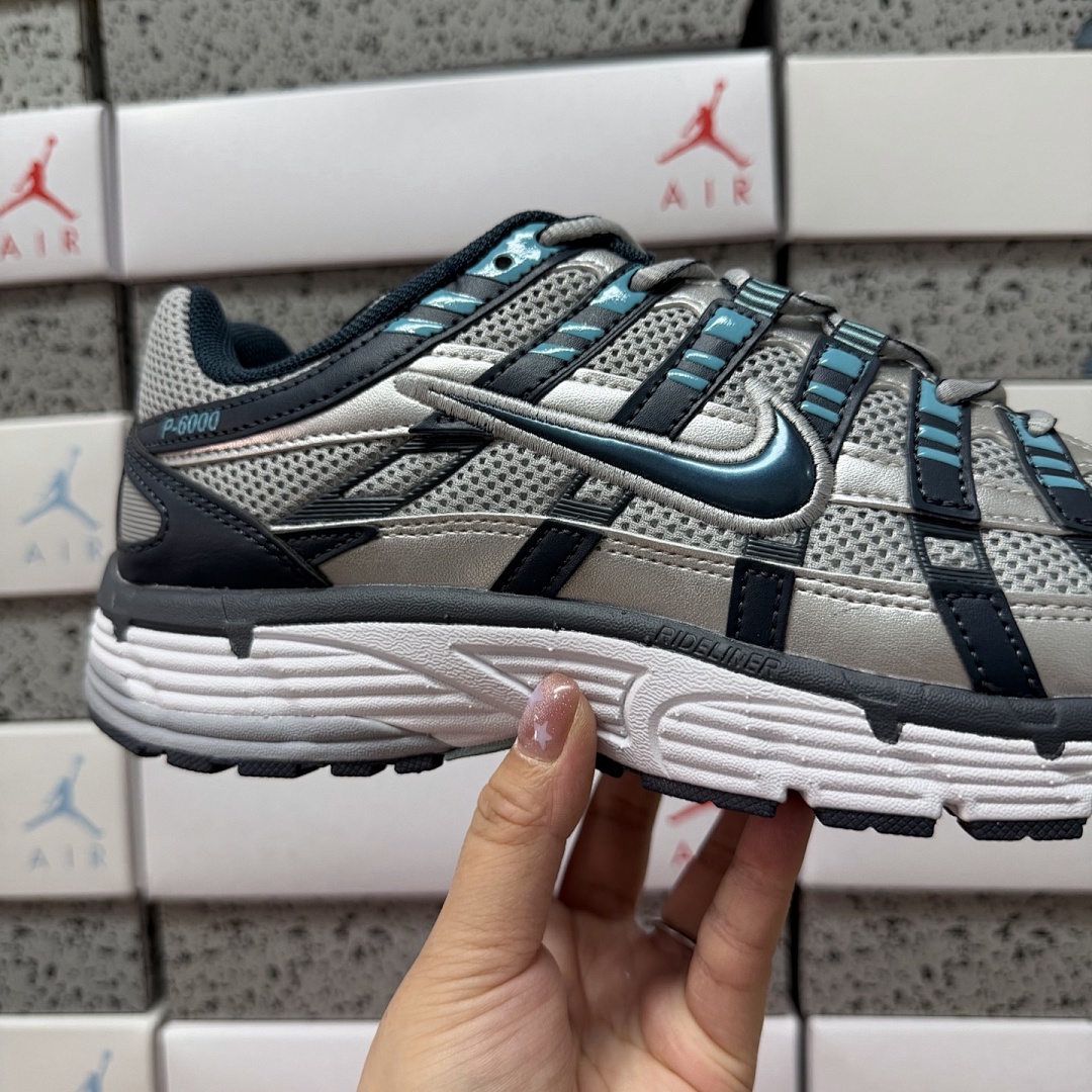 Nike P-6000 Armory Navy Flat (Silver) - Image 2