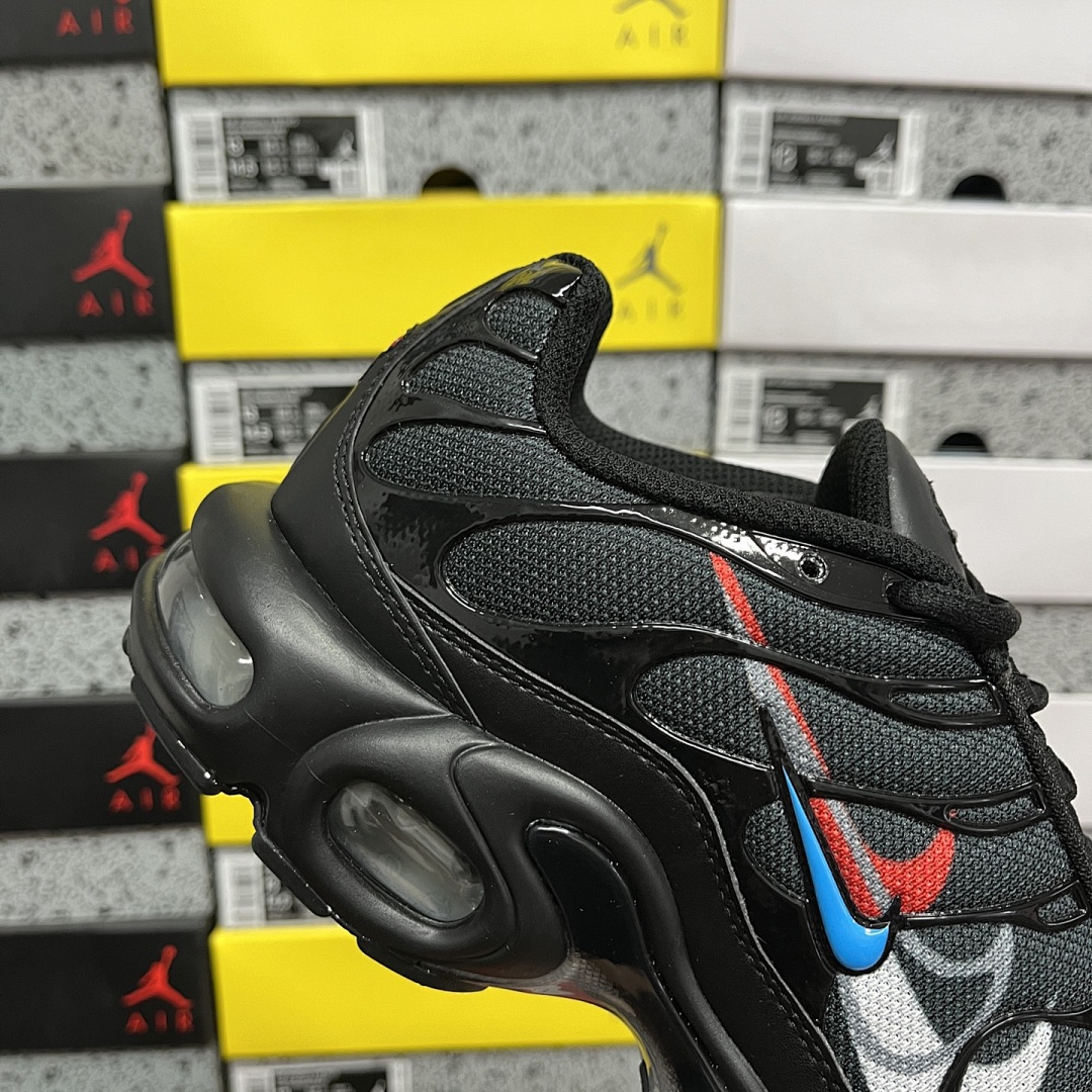 Nike Air Max Plus Multi Swoosh Black Crimson - Image 7