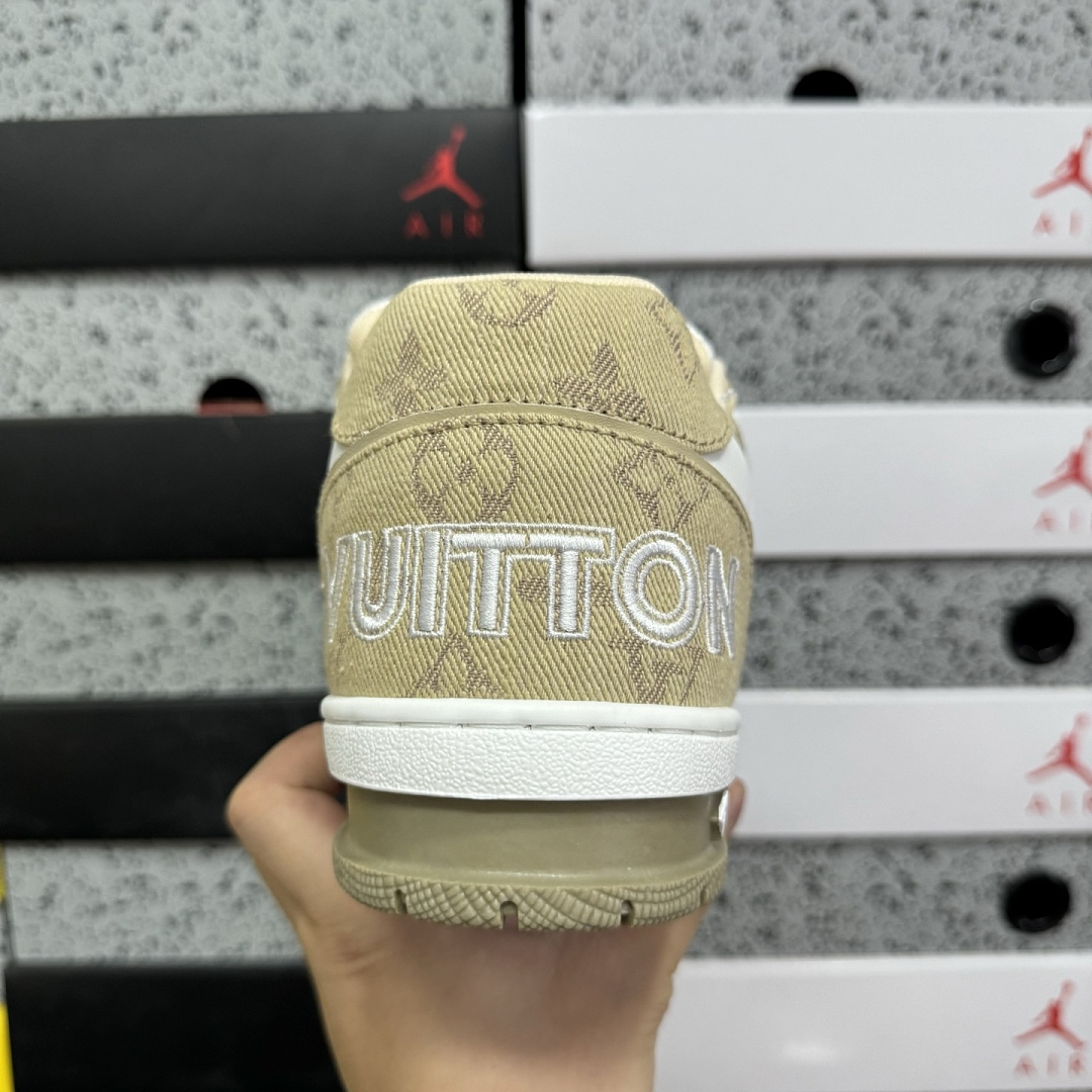 Louis Vuitton Trainer (White Khaki) - Image 3