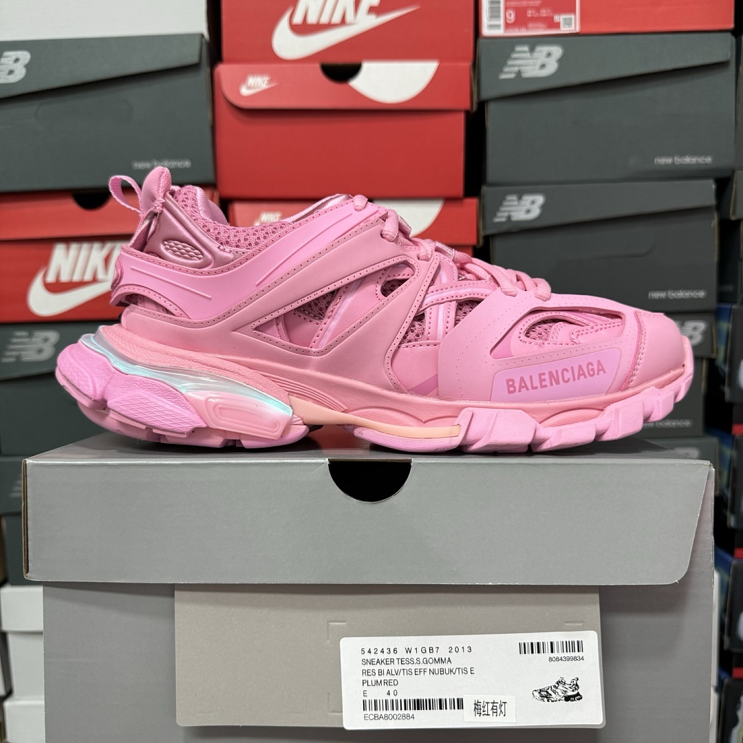 Balenciaga BLCG Track LED (Plum Red)