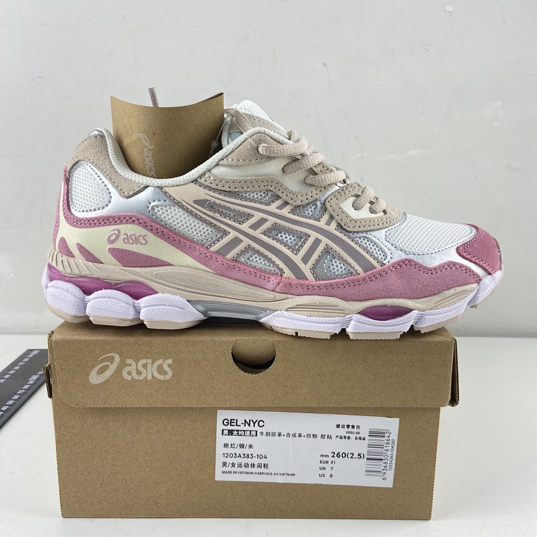 ASICS Gel-NYC Cream Mineral Beige Pink NYC Hot - Image 6