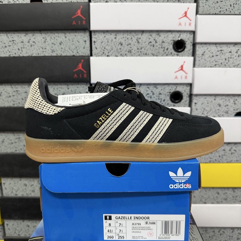 Adidas Gazelle Indoor Core Black Wonder White JI2755