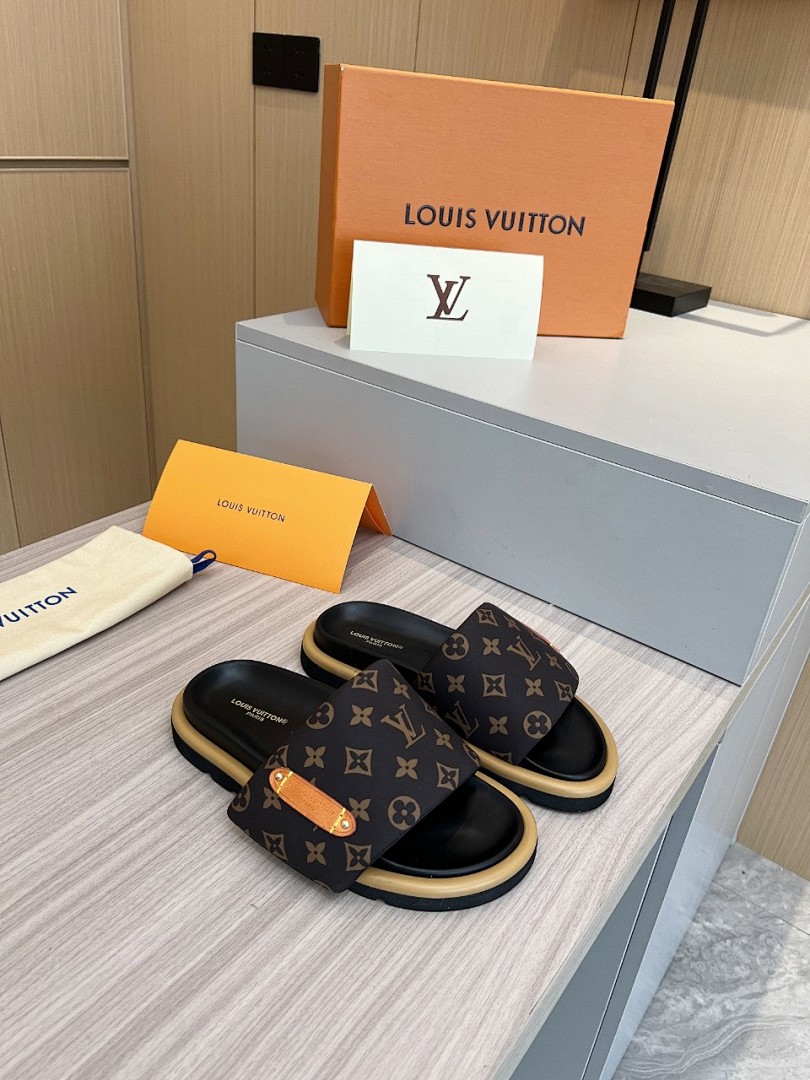 Louis Vuitton Velcro Slippers - Image 7