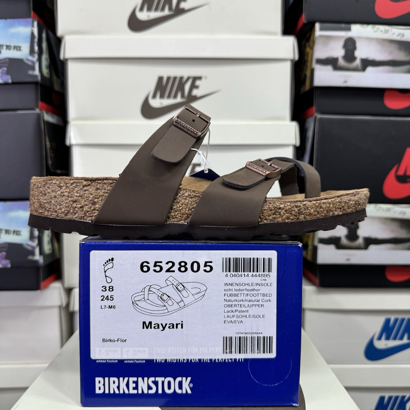 Birkenstock Birken Arizona Birkibuc Double Buckle Flip Flops - Image 10