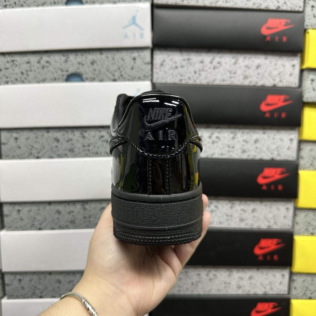 Nike Air Force 1 Low '07 Premium Black Patent - Image 5