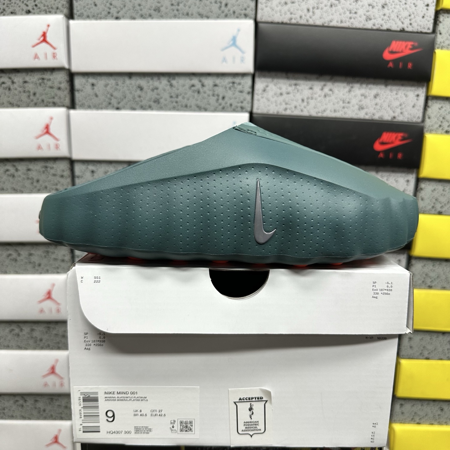 Nike Mind 001 Slide Mineral Slate HQ4307-300 (Green) - Image 10