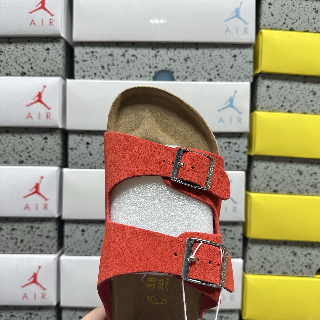 Birkenstock Birken Arizona Birkibuc Red Suede - Image 6
