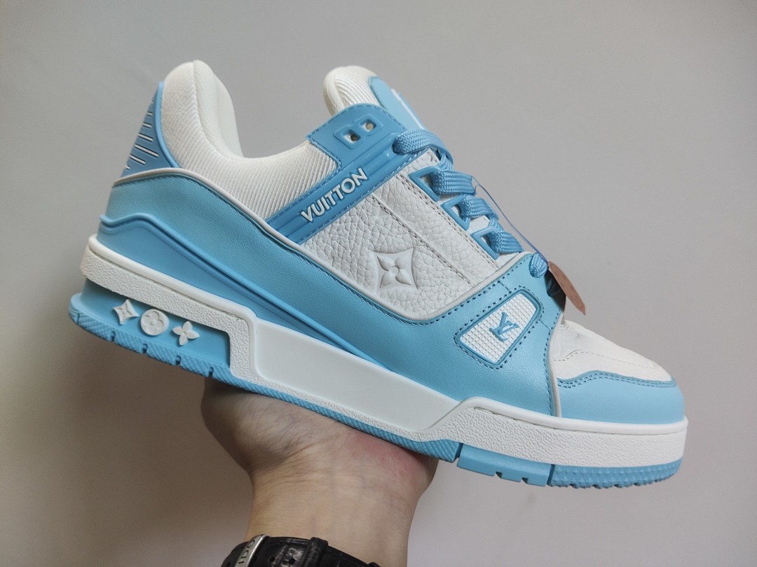 Louis Vuitton LV Trainer (White Sky Blue) - Image 4