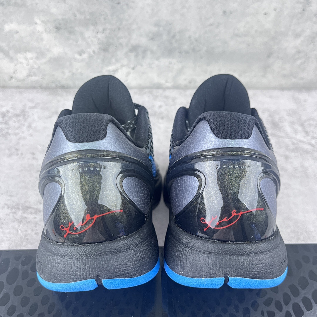Nike Kobe 6 Dark Knight ZK6 (Black Blue) - Image 4
