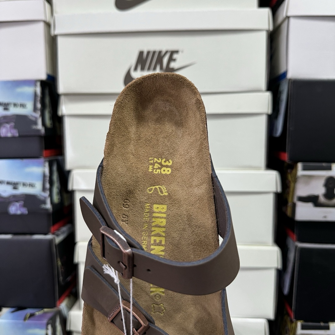 Birkenstock Birken Arizona Birkibuc Double Buckle Flip Flops - Image 7