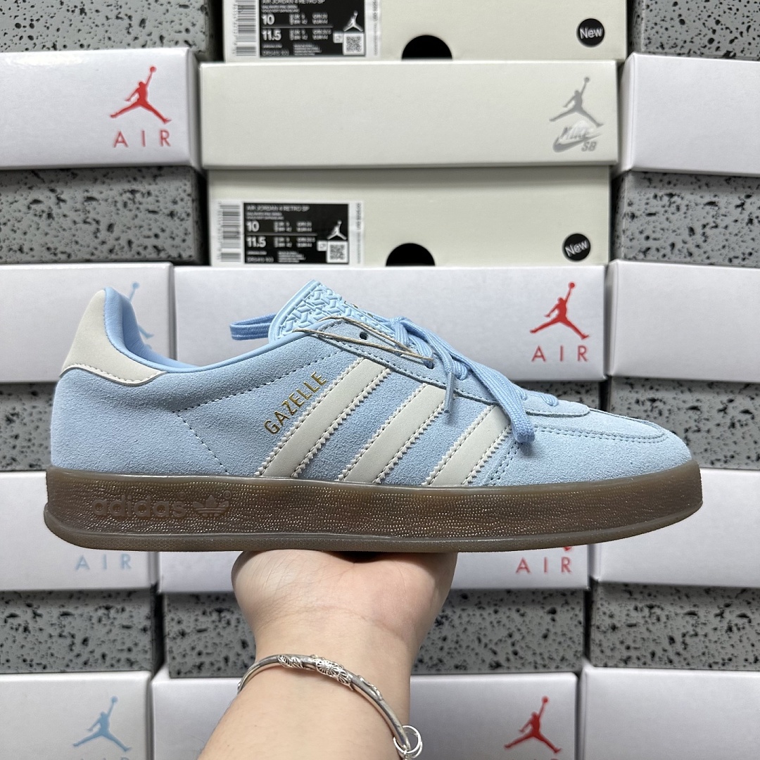 Adidas Gazelle Indoor Clear Sky Off White JI2717 - Image 4