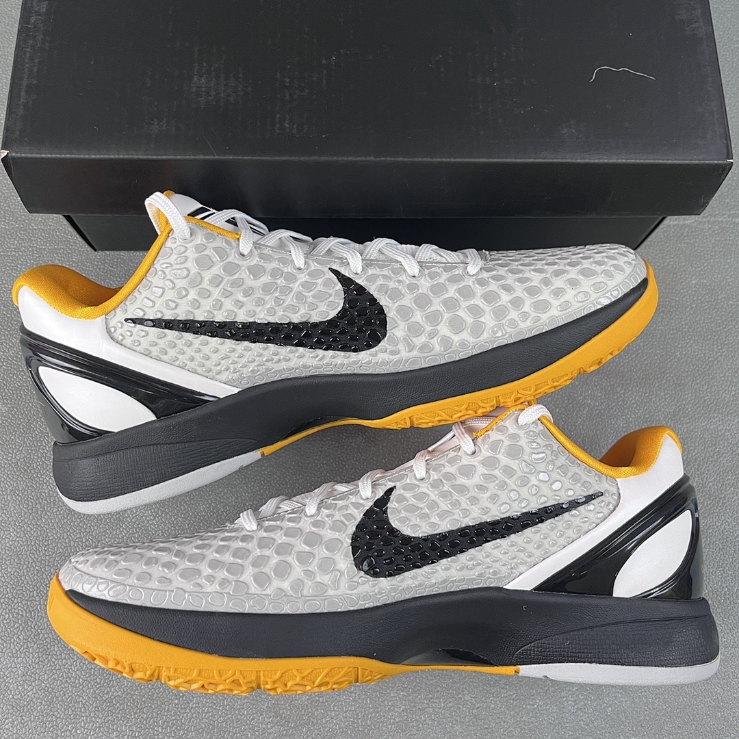 Nike Kobe 6 Protro Playoff Pack White Del Sol Playoffs (Black Yellow) - Image 2