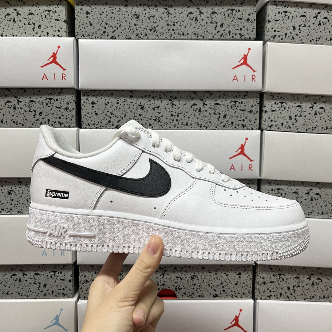 Other Air Force 1 Low Supreme White Black Sup - Image 9
