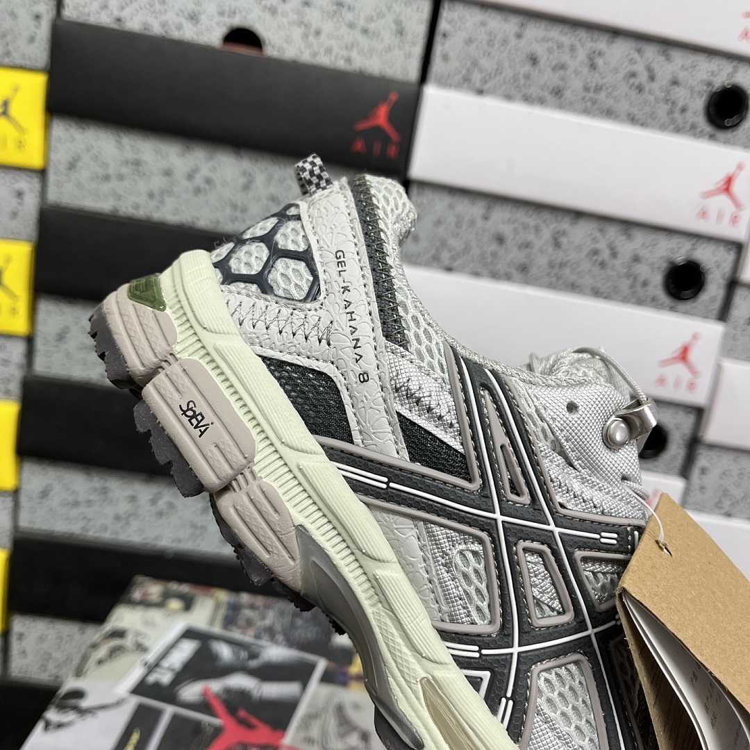 ASICS Gel-Kahana 8 1012B634-020 Grey White Stitching - Image 6