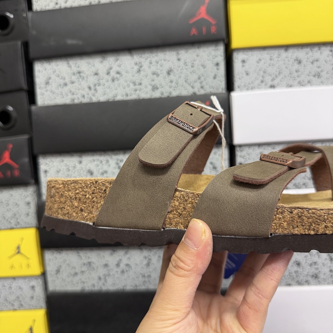 Birkenstock Birken Arizona Birkibuc Double Buckle Flip Flops - Image 5