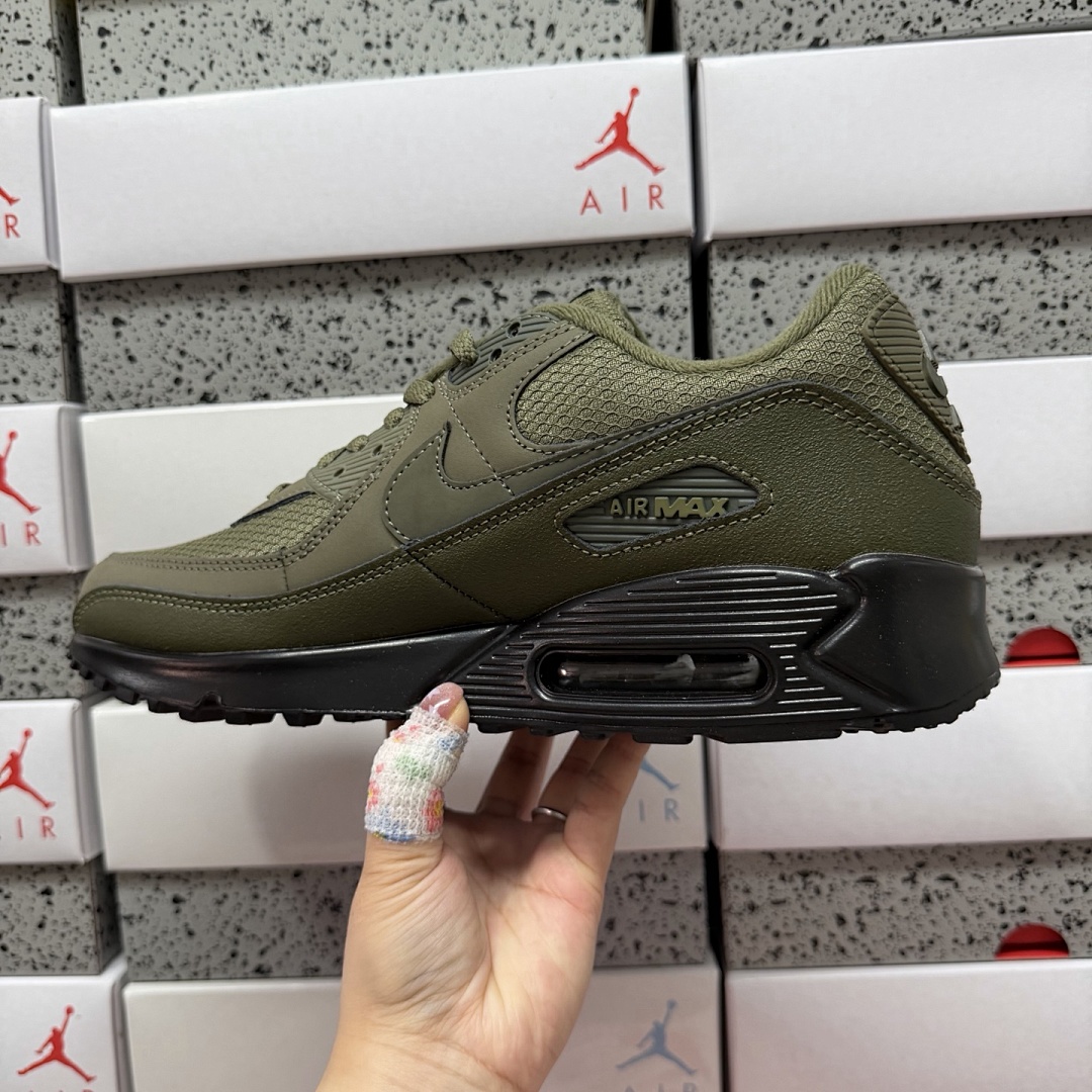 Nike Air Max 90 Reflective Swoosh Medium Olive HQ3828-200 - Image 2