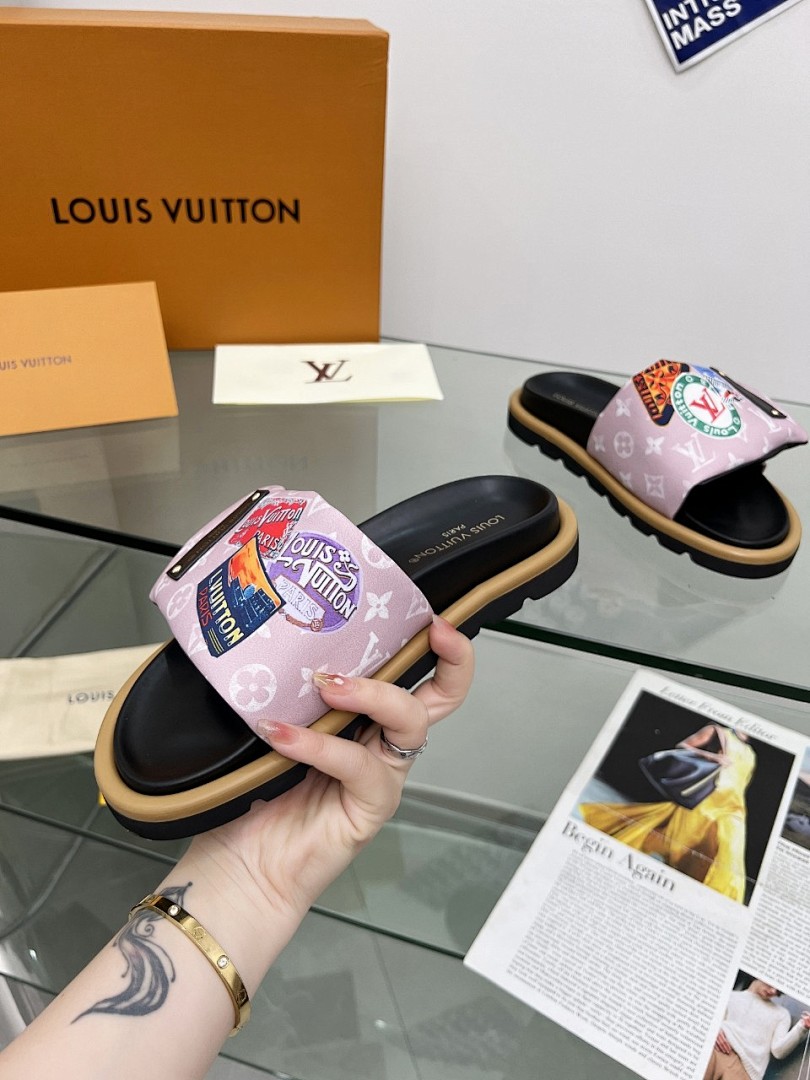 Louis Vuitton Velcro Slippers - Image 5