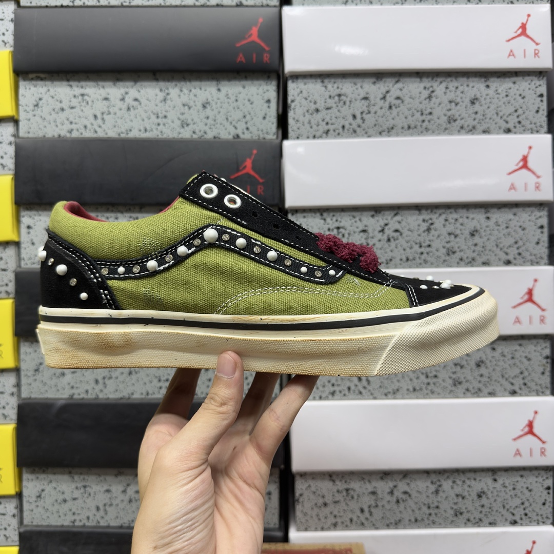 Vans Old Skool 36 VN000E8VYA6 Green Black Bead - Image 4