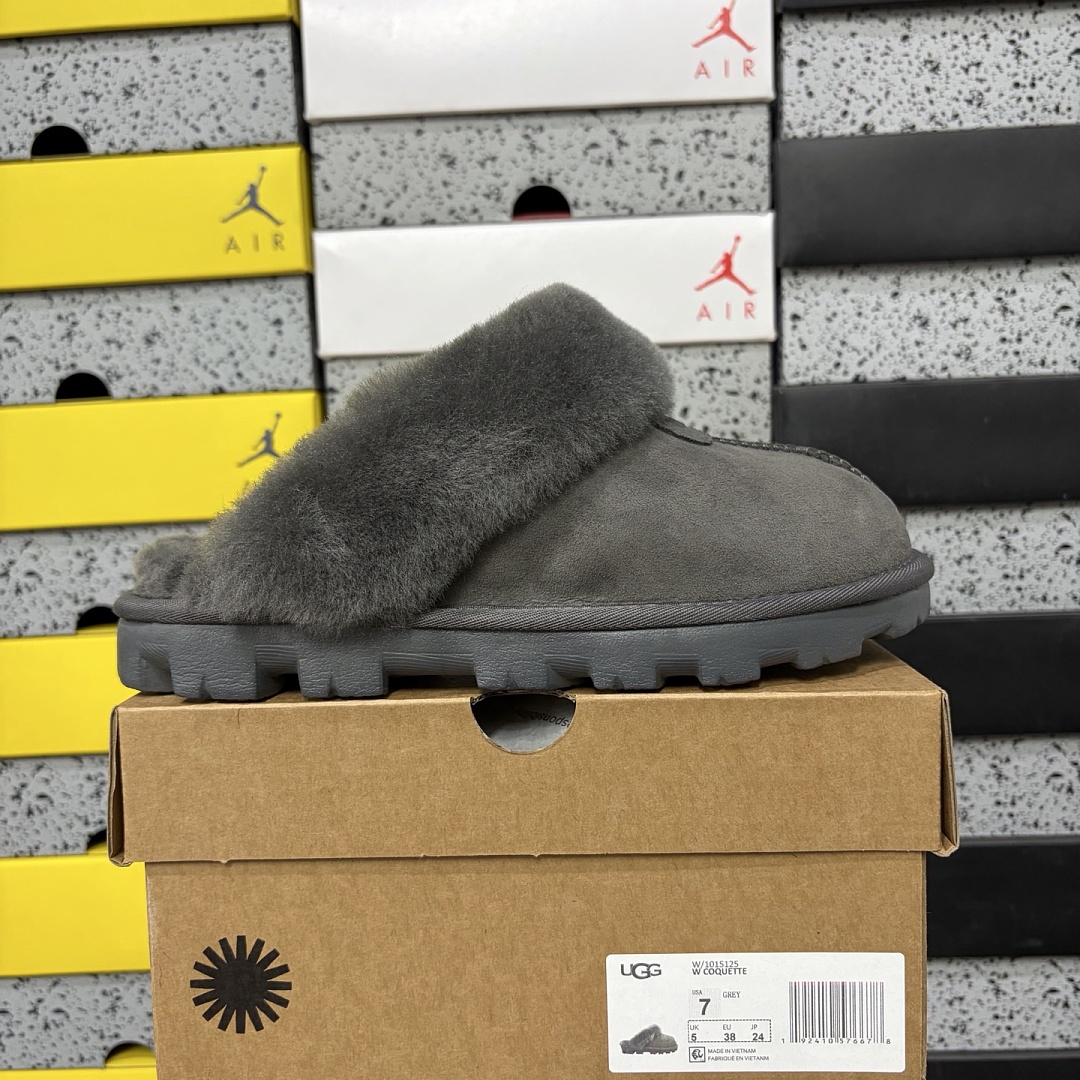 UGG Coquette Slipper Grey Thin Sole Star Slippers -5125