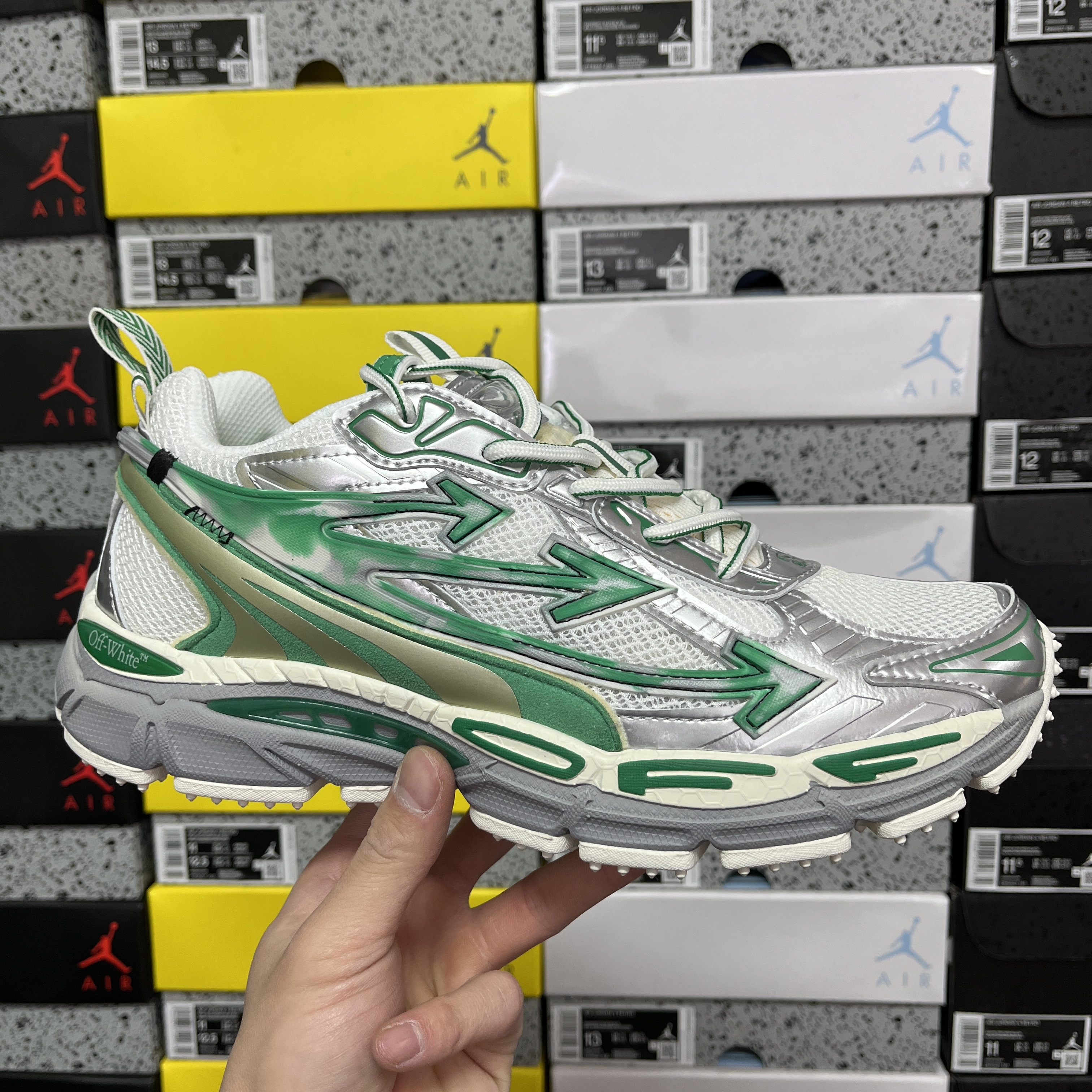 Off-White Be Right Back Silver Turquoise - Image 11