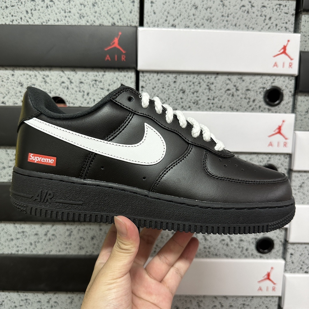 Nike Air Force 1 Low Supreme White Black Sup - Image 10