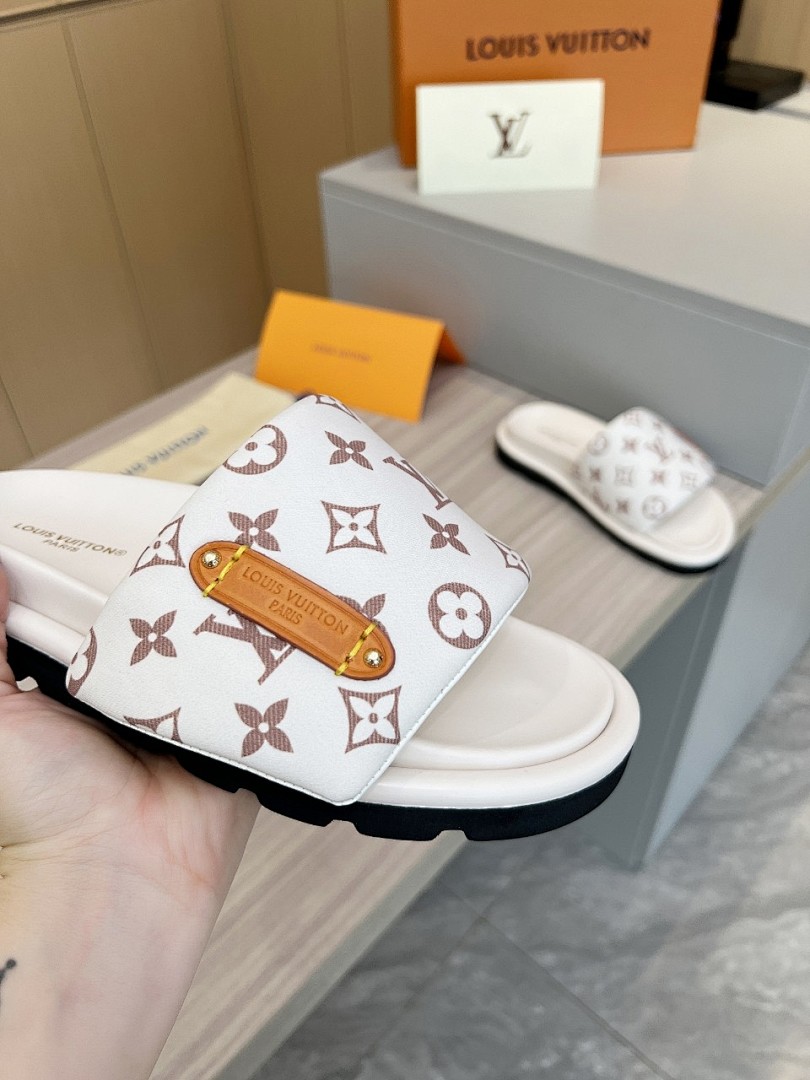 Louis Vuitton Velcro Slippers - Image 8