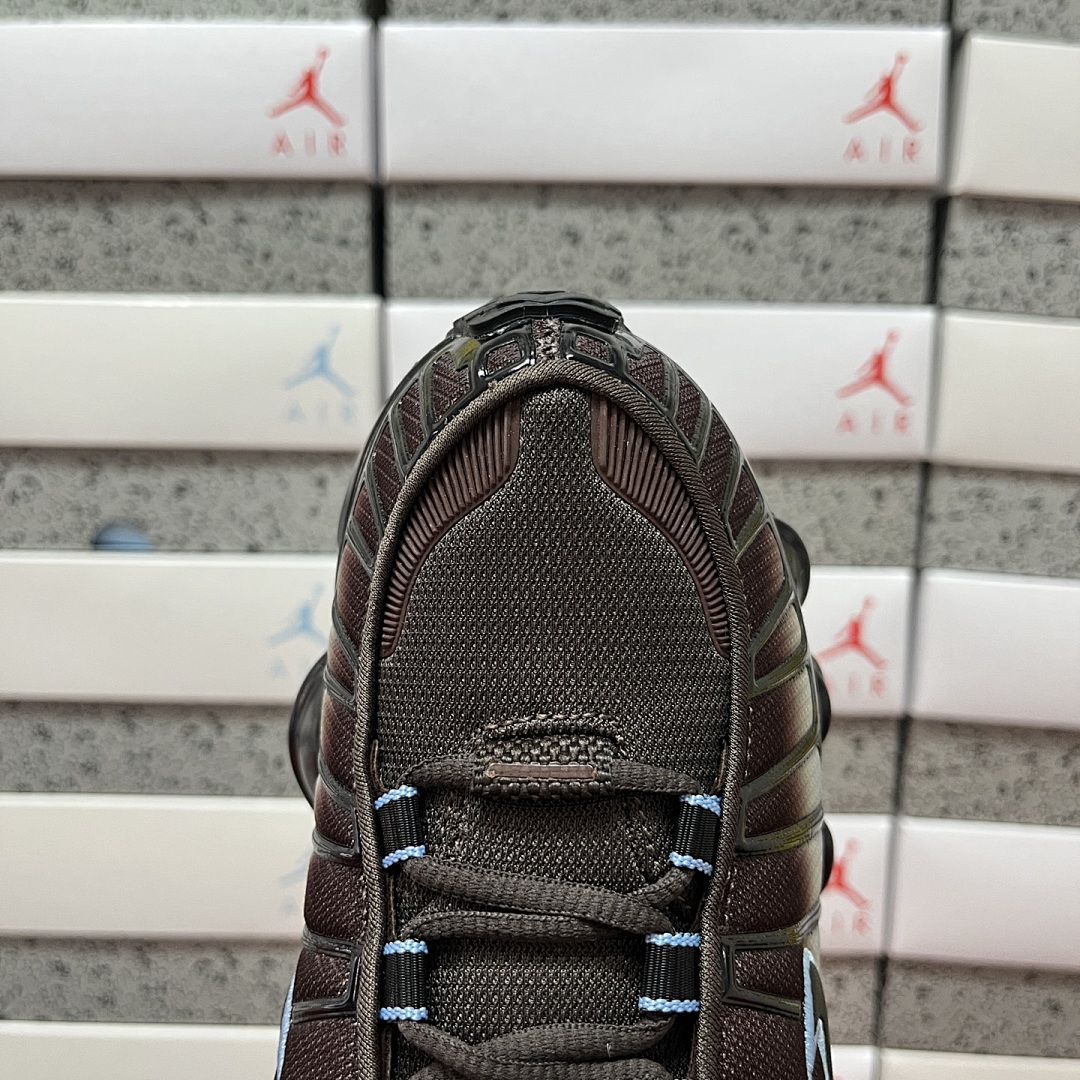 Nike Shox TL Velvet Brown Denim Turquoise - Image 7