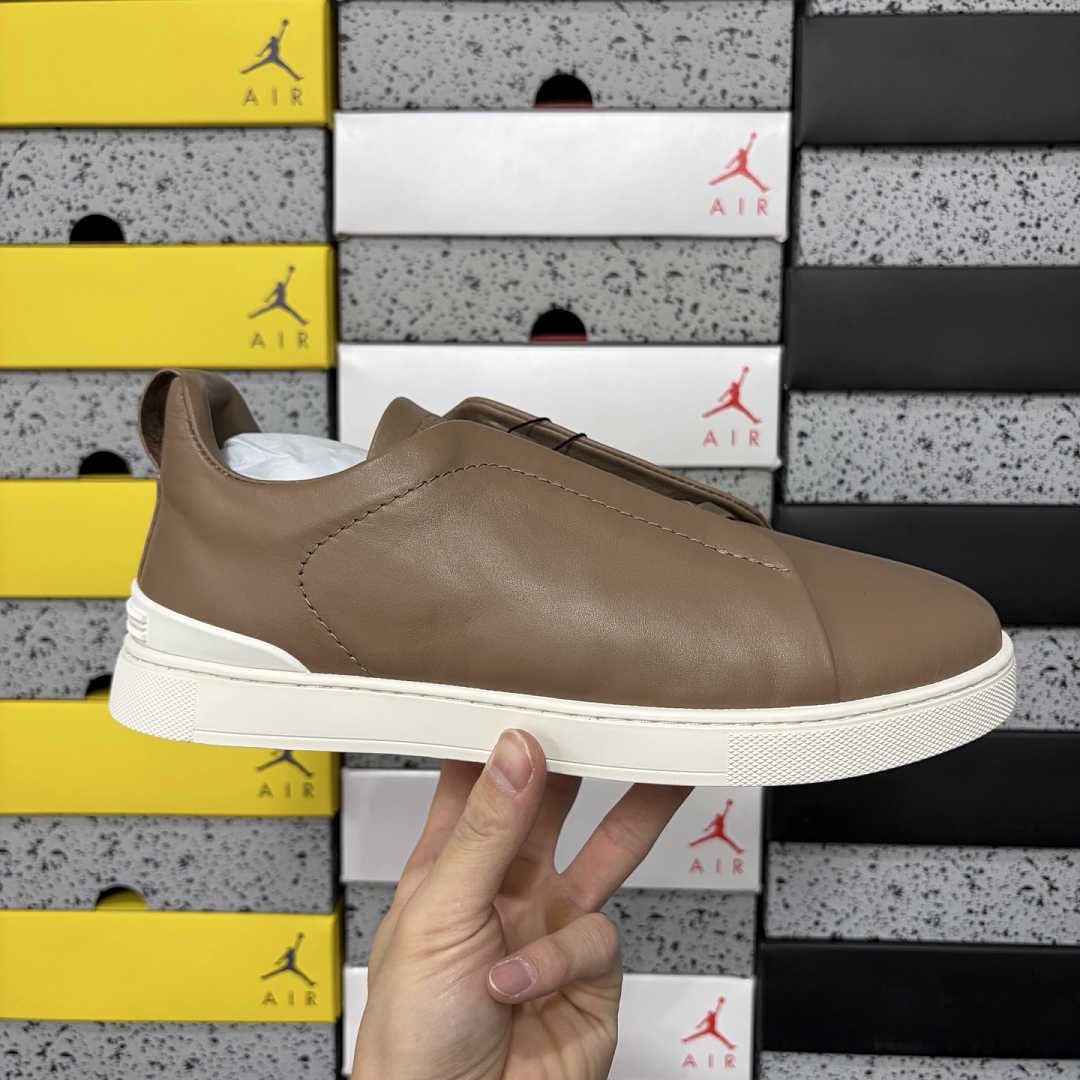 Zegna Deerskin Triple Stitch (Coffee) - Image 10