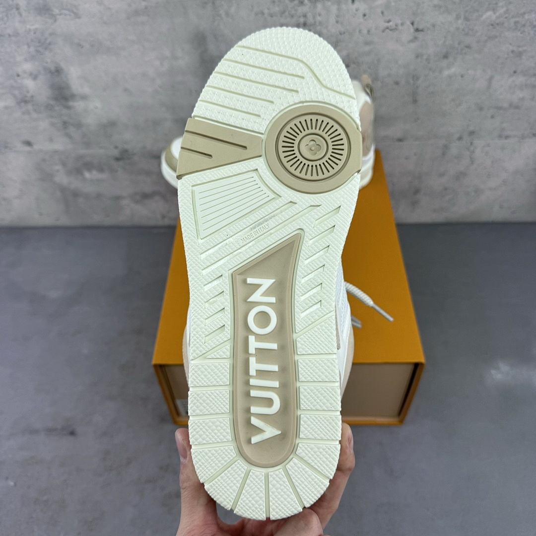 Louis Vuitton LV Skate White Brown Sneakers - Image 14
