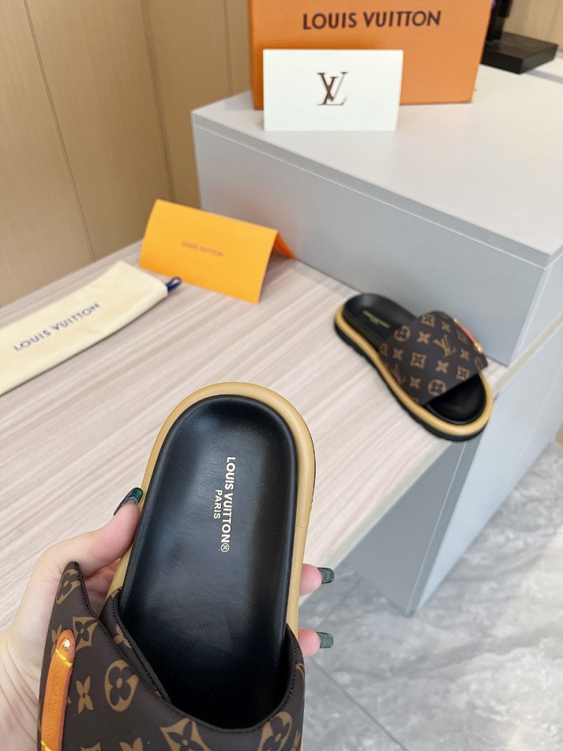 Louis Vuitton Velcro Slippers - Image 8