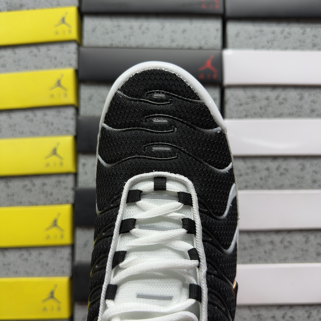 Nike Air Max Plus White Black Metallic Pewter - Image 2