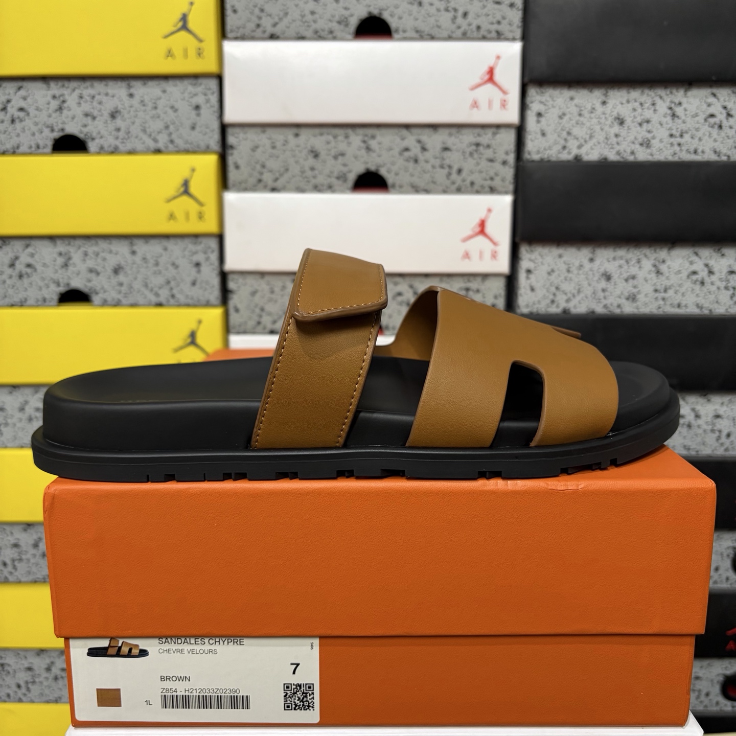 Hermes Chypre Sandal Coffee / Leather - Image 10