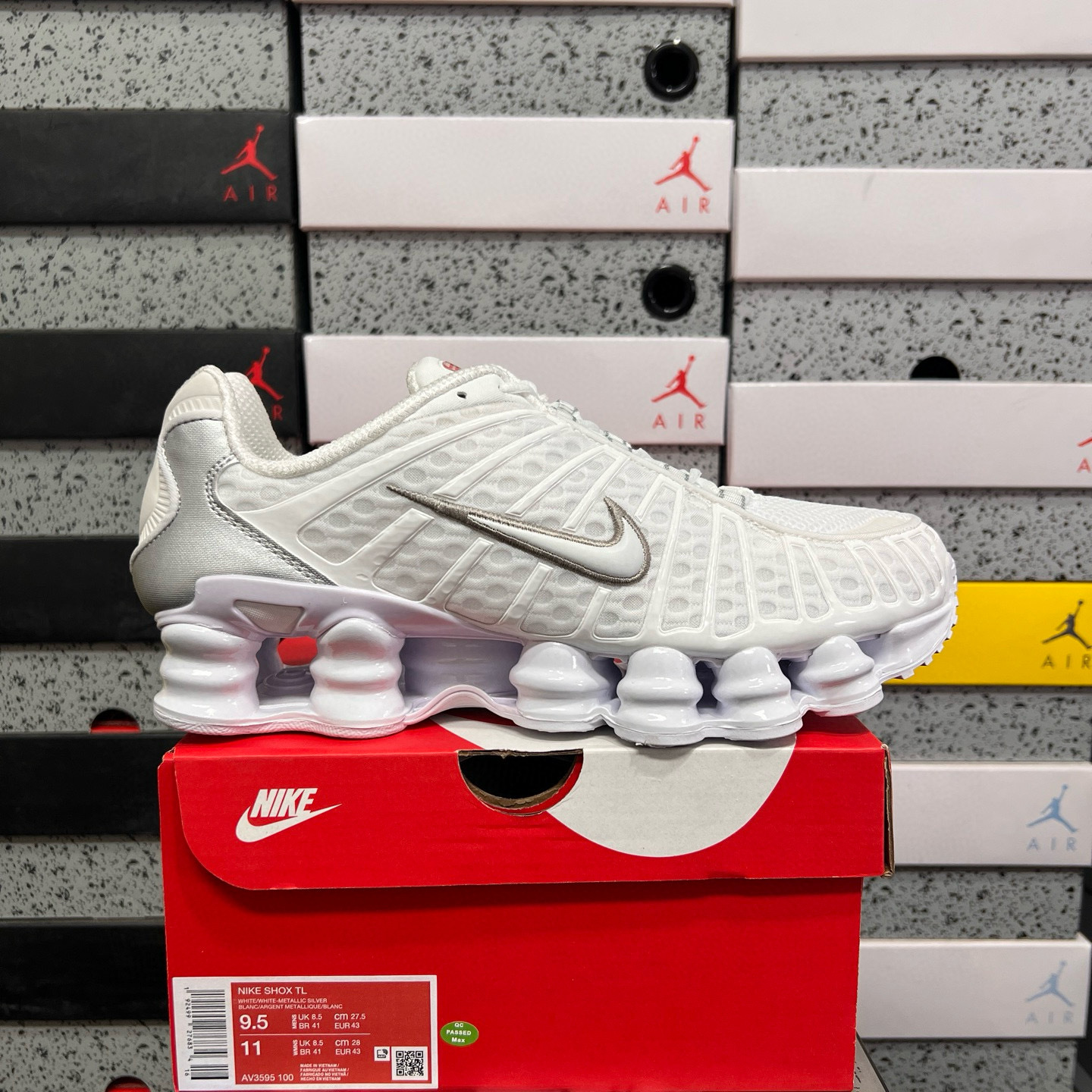 Nike Shox TL (White Metallic Silver) - Image 10