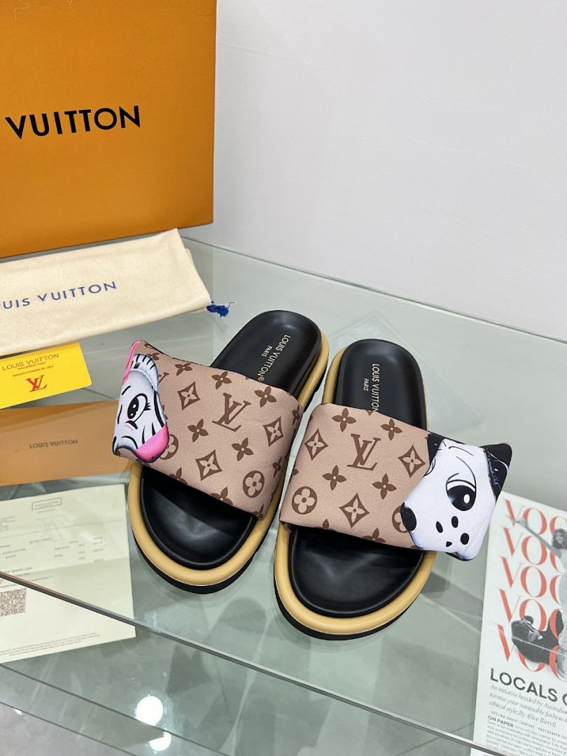 Louis Vuitton Velcro Slippers