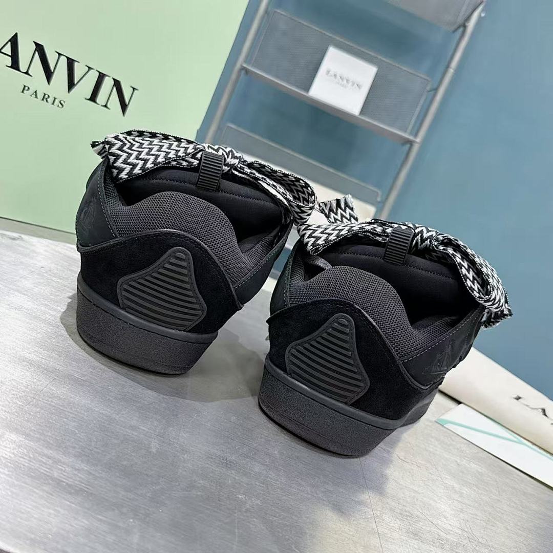 Lanvin FoShan Batch Lanvin Leather Curb Sneakers Three Generations - Image 6