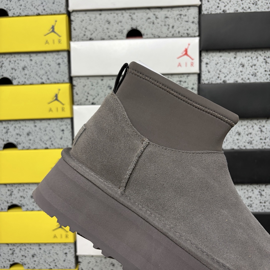 UGG Classic Mini Dipper Boot Thunder Cloud Grey -8170 - Image 6