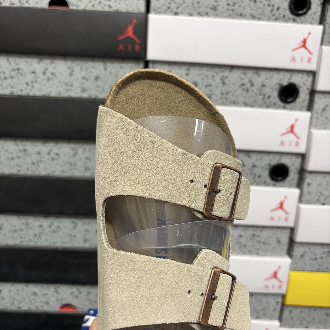 Birkenstock Birken Arizona Birkibuc 1022154 (Khaki) - Image 5