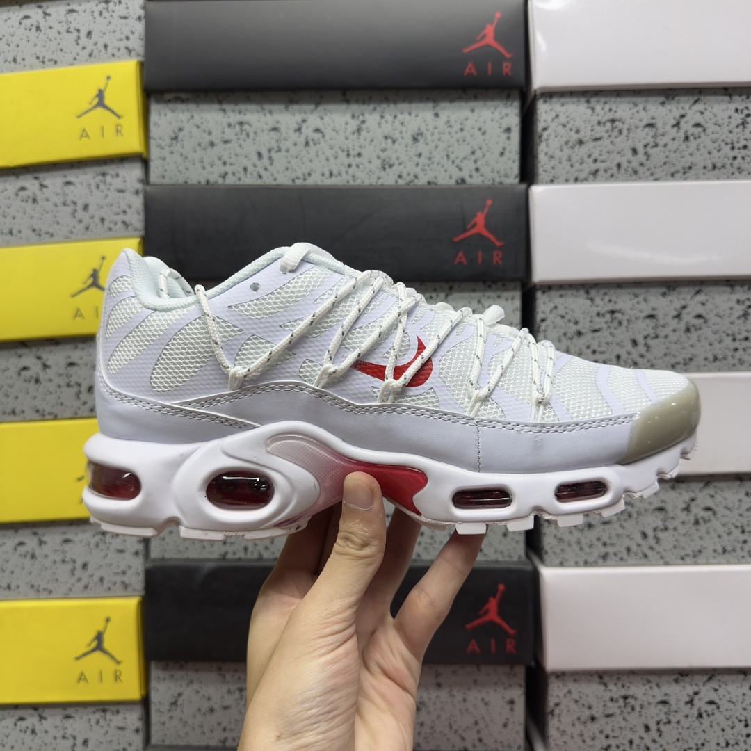 Nike Air Max Plus Lace Utility White University Red FN3488-100 (Up) - Image 2