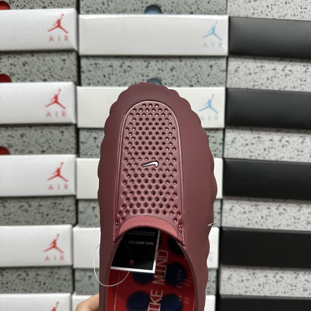 Nike Mind 001 Slide Team Red University HQ4307-601 Dark - Image 7